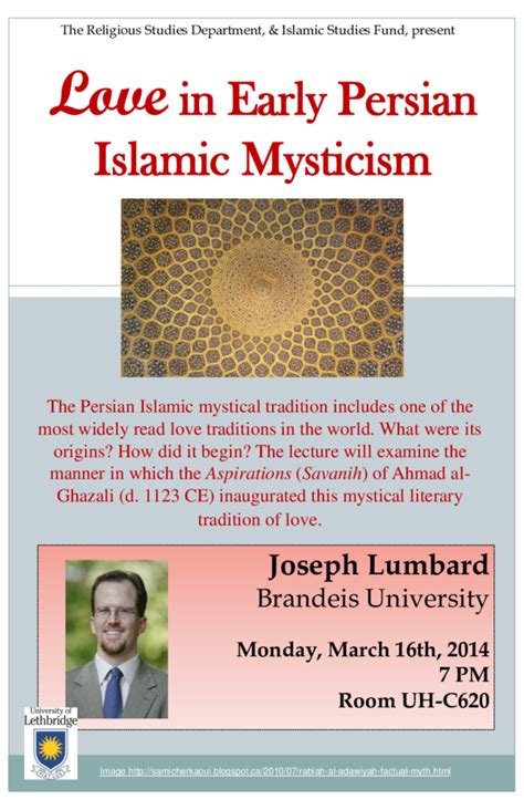joseph lumbad biography|(PDF) Love and Beauty in Sufism .